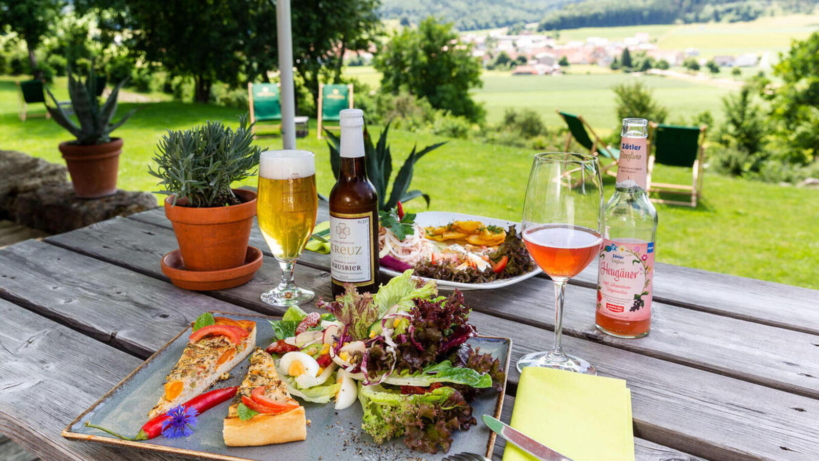 Tasty lunch in the nature at Ringhotel sKreuz in Steinheim, 4 stars hotel